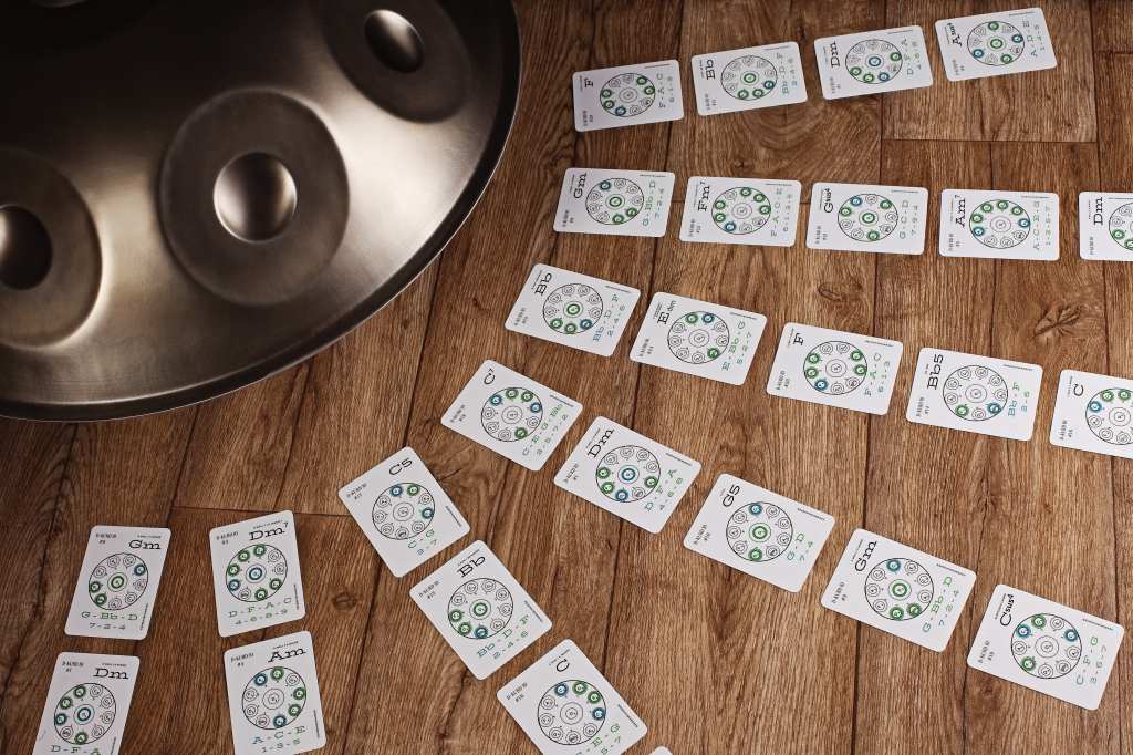Handpan Training Cards als musikalisches Lernmaterial